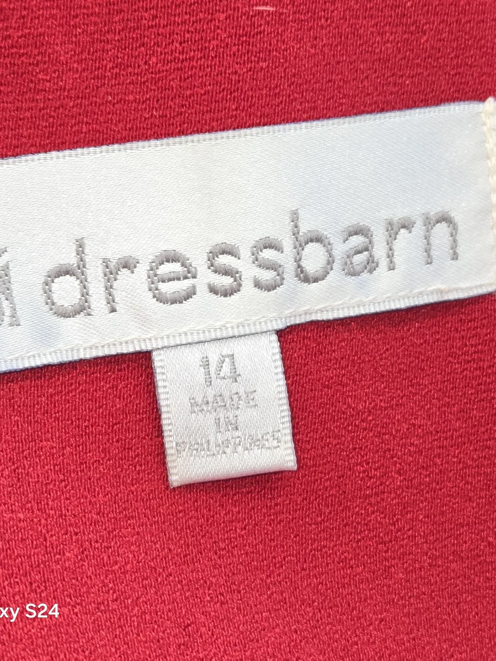 DRESS BARN 3PC SKIRT SET BLACK RED SIZE 14
